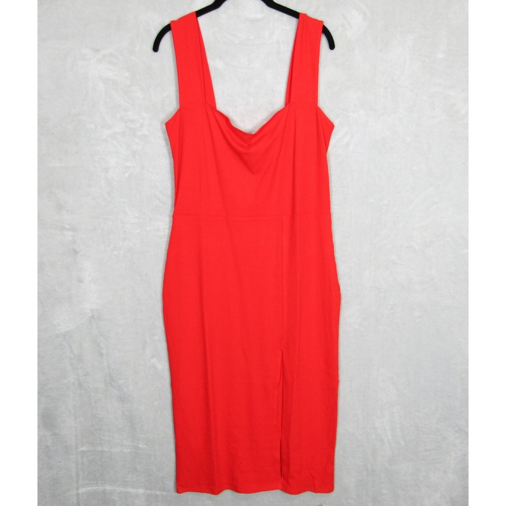 Reformation Dress Womens XL Cassi Knit Tomato Sleeveless Red New NWT - Picture 3 of 12